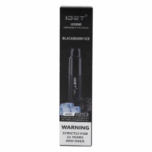 iget legend 4000 puffs blackberry ice