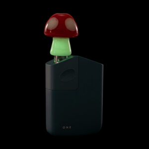 potv x empire glass red & white mushroom
