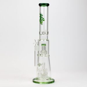 17.5 inches h2o glass water bong with shower head percolator