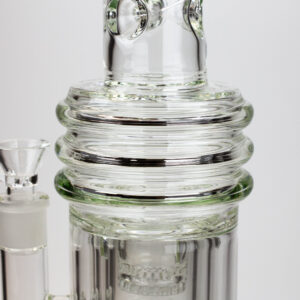 17 inches h2o glass water bong with double layer honeycomb
