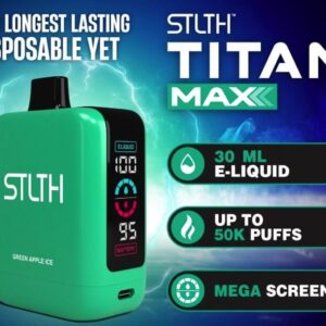 stlth titan max – disposable (50,000 puffs)