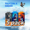 JNR Falcon-X 18000 Puffs 5 Pack (Ship from oversea) import placeholder for 20493