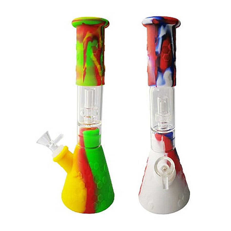 11 honeycomb silicone bong with shower percolator.jpg 11 honeycomb silicone bong with shower percolator.jpg